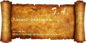 Tavasz Atalanta névjegykártya